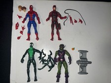 Marvel Legends VHS Spiderman y Daredevil Cell Shaded Goblin Lasher Lote