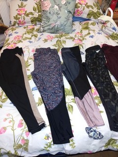 Women's Gym Leggings Bundle UK Size 16 18 Used Condition Mixed Colours X5 Items