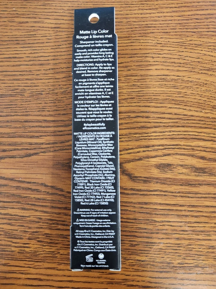 LOT OF 1 NEW&SEALED E.L.F. MATTE LIP COLOR #82463/82463C TEA ROSE SEE DESCRIPTIO - Image 2 of 3