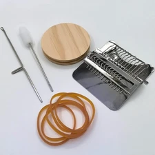 Wooden Darning Loom Small Mini 14 Hooks Speedweve DIY Sewing Mending Tool