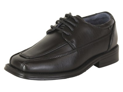 Joseph Allen Little/Big Boy's Black Dress Oxfords Shoes