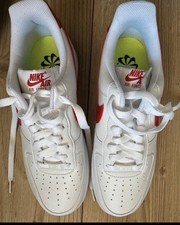 Nike Air Force 1 '07 Damen Sneaker EU 40,5 Weiß/Rot Low ☀️NEU MIT KARTON