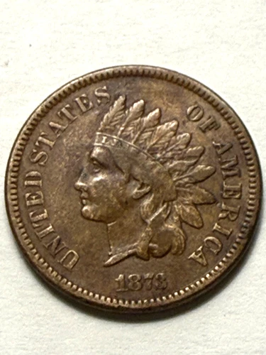 1873 Indian Head Cent 1c Nice- Very Good/Fine