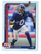 2025 Topps Chrome Football Brian Burns Refractor #234 Giants