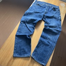 Vtg 80s Levis 505 Orange tab mens jeans 36x30 Dark Wash Denim Faded distressed