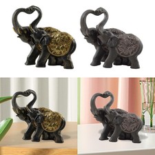 Statua di coppia di elefanti Scultura animale Creativa, Collezione, Decorazione
