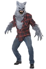 Big Bad Wolf Gray Lycan Werewolf Adult Costume