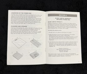 Power Pad Nintendo NES Instruction Manual Only No games included
