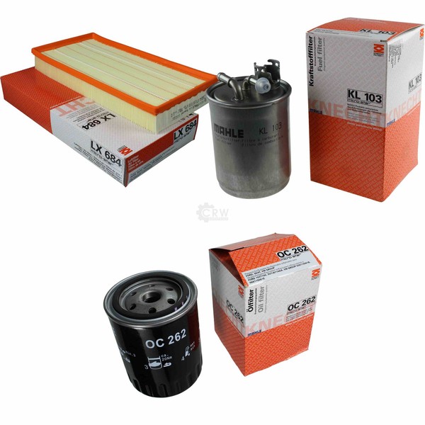 Mahle Set Filterpaket FüR VW Caddy II Kasten 1.9 TDI Polo Variant-image