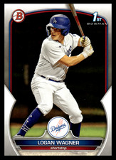 2023 Topps Bowman Logan Wagner #BP-36 Los Angeles Dodgers Prospects MLB Baseball