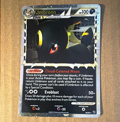 Umbreon 86/90 Holo English 2010 Stage 1 HP 100 Pokemon TCG Darkness