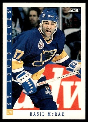 1993-94 Score Basil McRae St. Louis Blues #436