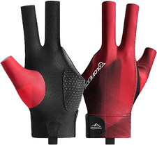 Pool Glove Left Hand, Billiards Glove, Billiard Pool Gloves for Left Hand 3 Fing