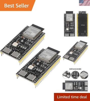 2Pcs S3-DevKit C1 N16R8 - WiFi & Bluetooth Development Board for IoT Projects