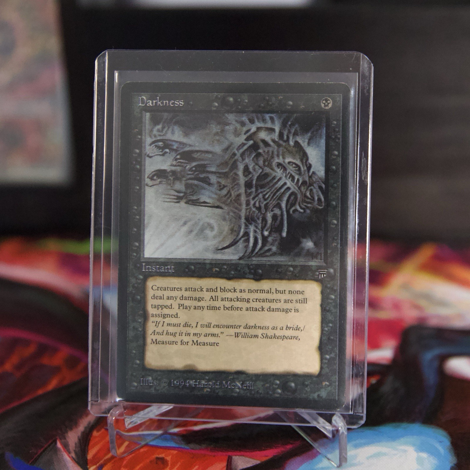 Magic the Gathering Darkness Legends 1994 Instant Black Common Card