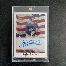 Topps Archives Flag Inserts Kyle Tucker Auto
