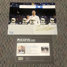 Photo European 12x16 Signed Autographed Cristiano Ronaldo Soccer Icon COA