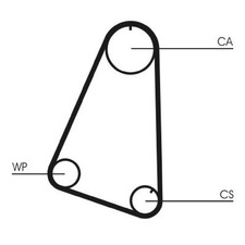 Wasserpumpe + Zahnriemensatz für Opel Kadett D 31-34 35 E T85 Manta B | 2446439