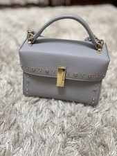 Borsa a mano CELFORD Ryutan sax azzurro con borchie blu grigio ottime condizioni