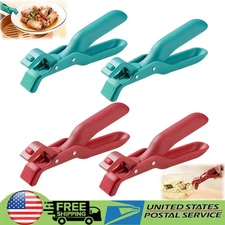 2X Anti-Scald Bowl Clip Non-slip Hot Bowl Dish Plate Gripper Tongs Clamp Holder