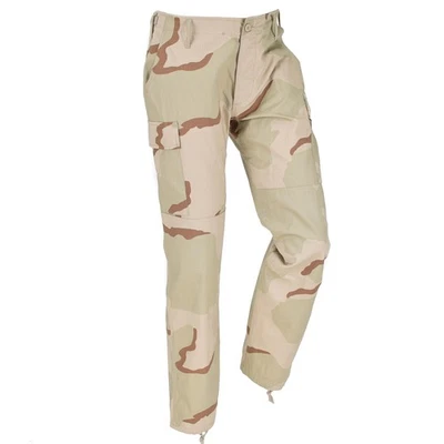 Mil-Tec Pantalon Cargo Style Armée Américaine Homme Camouflage Désert 3 Couleurs - Photo 1/4