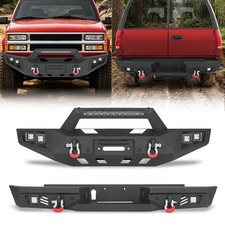 For 1992-1999 Suburban Tahoe Yukon Front Rear Bumper Wsensor Hole Winch Plate