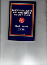 Lancashire County Cricket Club 1951  Year Book .v.cond. free pp.