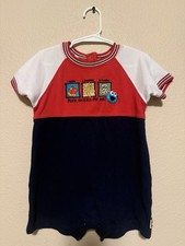 Vintage Sesame Street Cookie Monster Romper 24 months