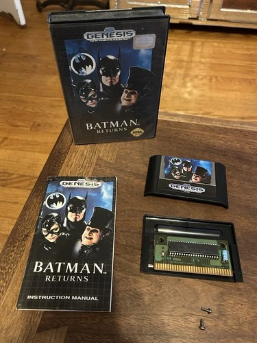 Batman Returns (Sega Genesis, 1992) CIB Complete with Box and Manual - Tested