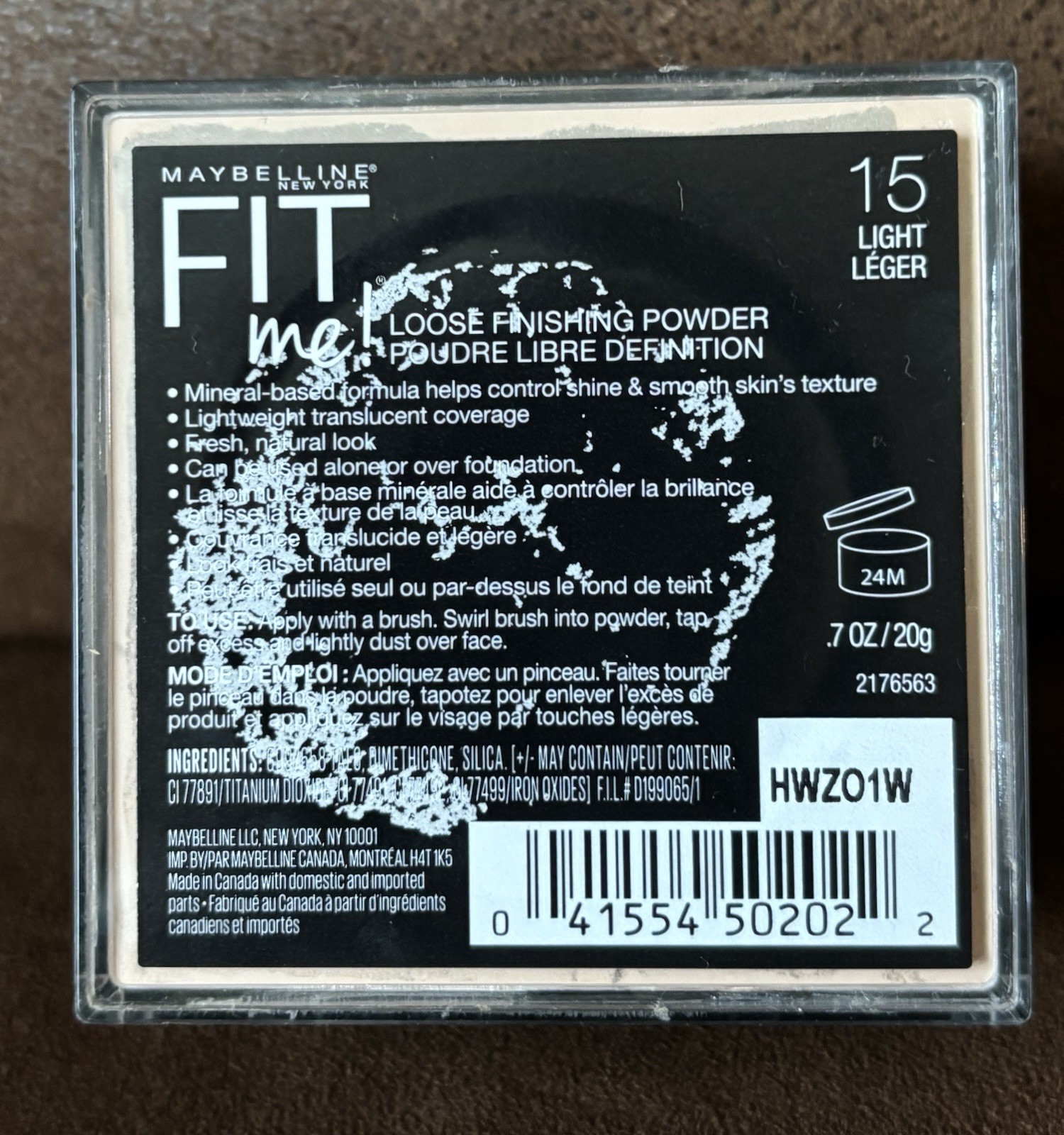Maybelline New York Fit Me Loose Finishing Powder 15 Light 0.7 oz 20g ...