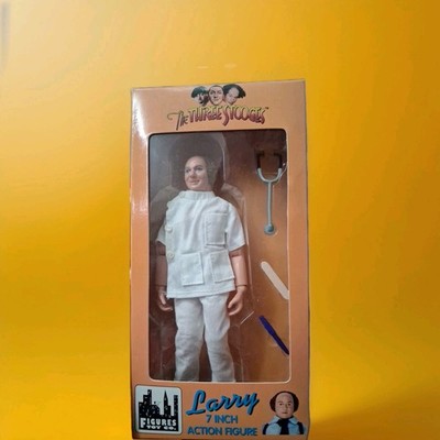 THE THREE STOOGES Larry IN DOCTOR OUTFIT FIGURE BY FIGURES TOY CO. NIB 1999  HTF