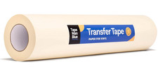 24 inch x 100 Yard Roll of Vinyl Transfer Tape Paper with Layflat Adhesive.