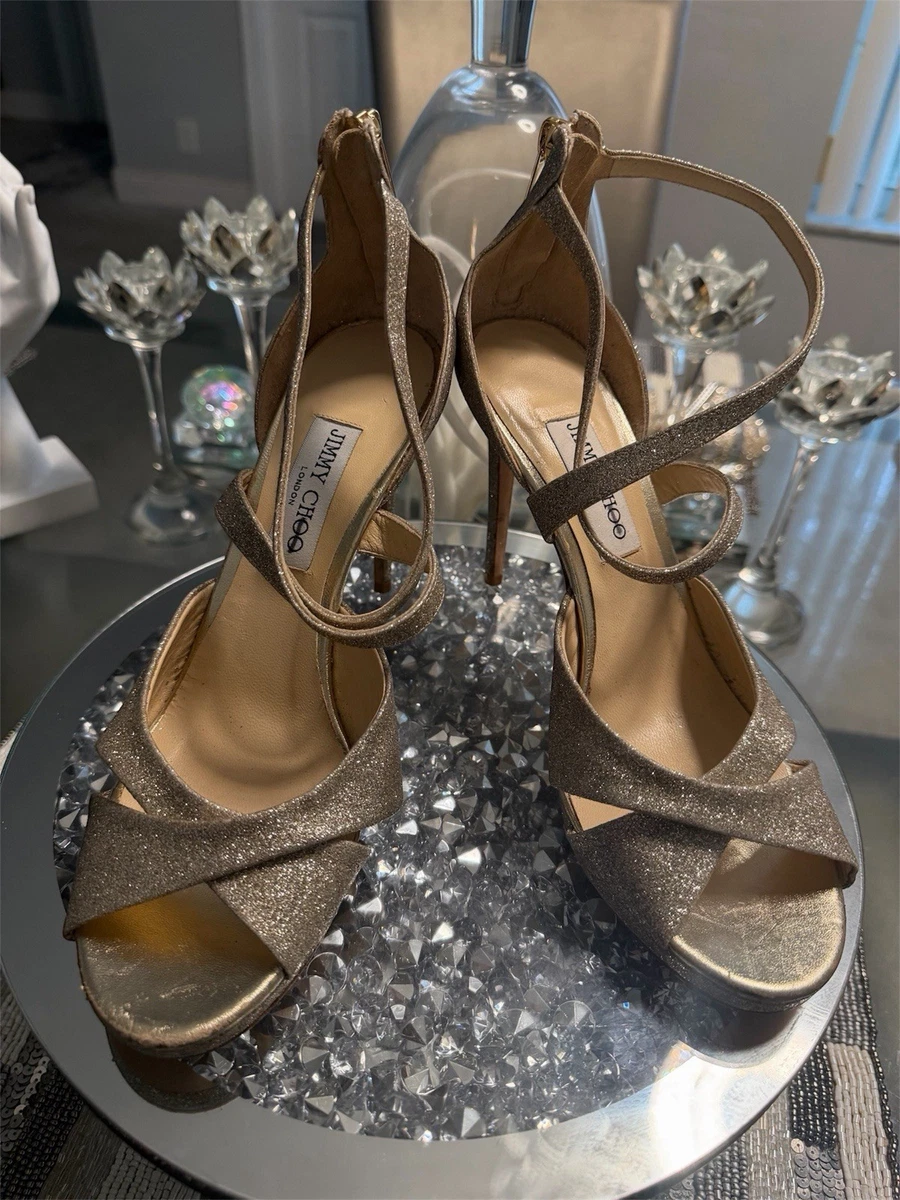 Jimmy Choo Women's Ankle Strap Gold for sale | eBay