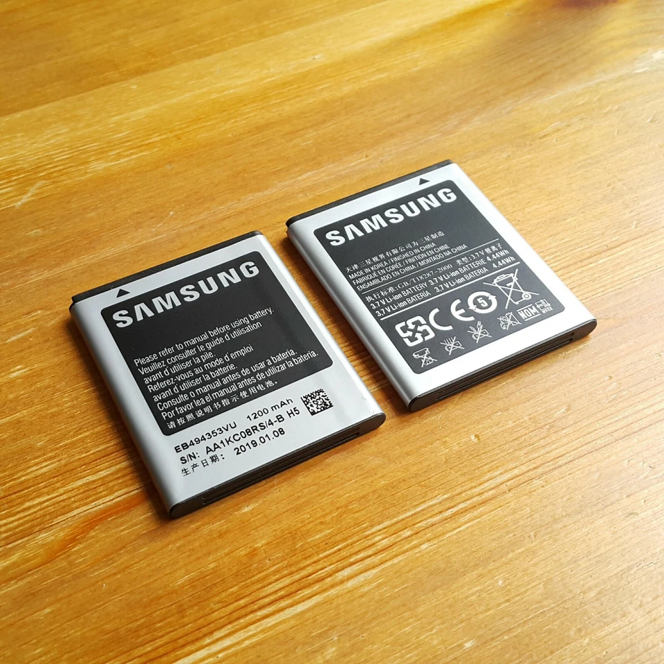 GENUÍNO Galaxy Mini / Pocket Neo / Star Bateria Original EB494353VU 1200mAh - Imagem 4 de 4