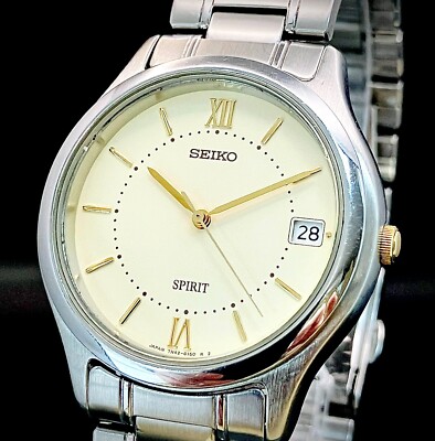 SEIKO WATCH SPIRIT 7N42-6110 QUARTZ STAINLESS STEEL DAY | eBay