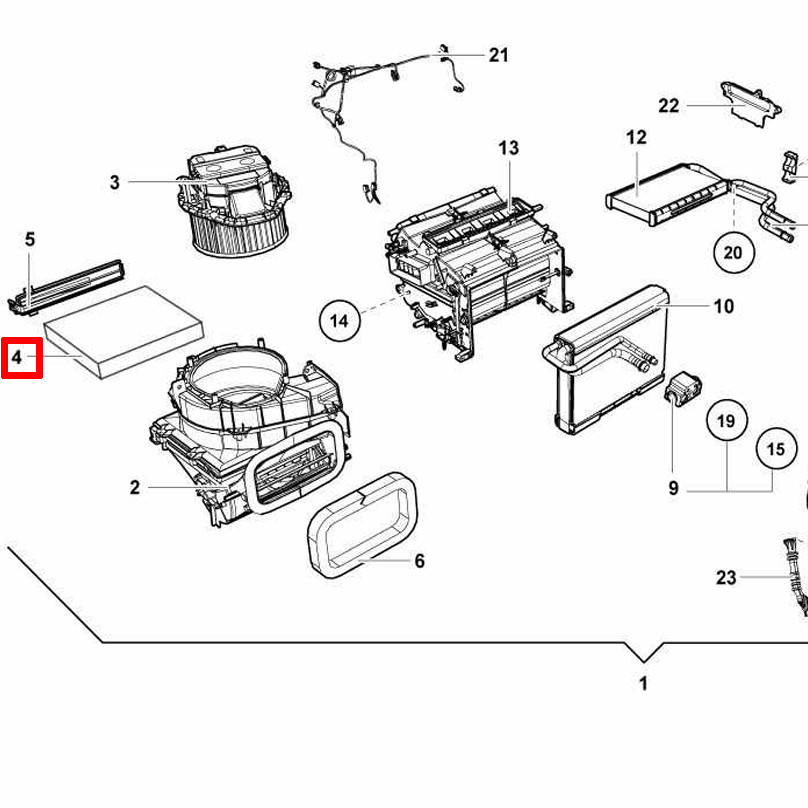 4S0819439 OEM Lamborghini Huracan Pollen Filter