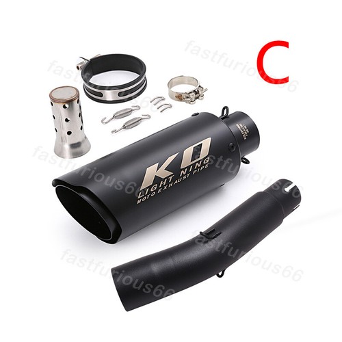 Mid Exhaust Pipe 51mm Black Muffler For Honda CMX500 CMX300 Rebel 500 2017-2025 - Bild 7 von 13