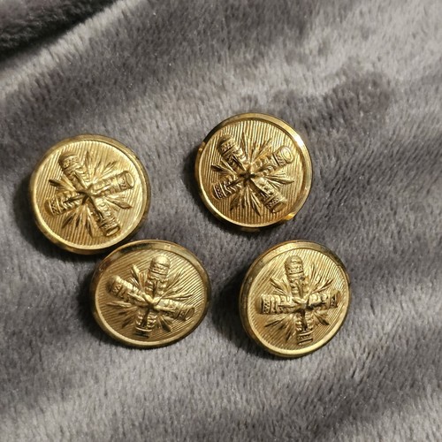 Palm Beach Blazer Buttons Goldtone Brass Starburst Pattern Men's Lot Of 4 VTG - Picture 2 of 3