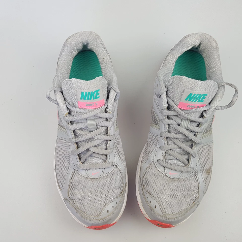 Women's NIKE 'Dart 9' Sz 9 US Runners Shoes Grey Pink 2012 | 3+ Extra 10% Off Foto 3 de 4