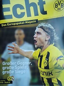 Program Uefa Cl 16 17 Borussia Dortmund Real Madrid Ebay