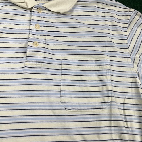 Vintage 90’s Windham Pointe Men's Golf Polo Shirt Size XL Striped Yellow Blue - Picture 3 of 8