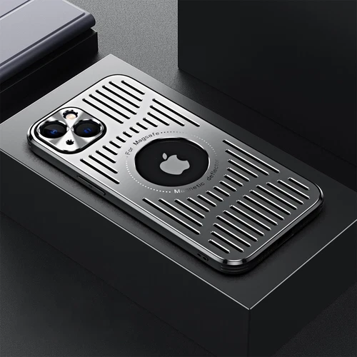 UK For iPhone 15 14 Pro Max 12 13 MagSafe Metal Case Heat Dissipation Cover - Zdjęcie 23 z 28