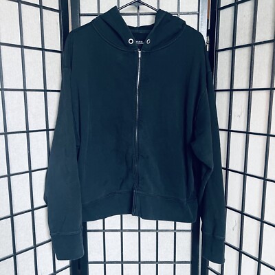 Lafleur The Shae Cotton French Terrycloth Lined Full Zip Hoodie Jacket  XXL