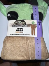 NEW Star Wars Mandalorian Kids Child Grogu Hooded Blanket Sleeper Size 4