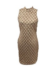 Windsor Body Con Dress Womens Large Blush Color Sleeveless Sequined