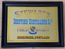 Bar-Spiegel "Stewart's", 44,5x34 cm, RB 37 mm