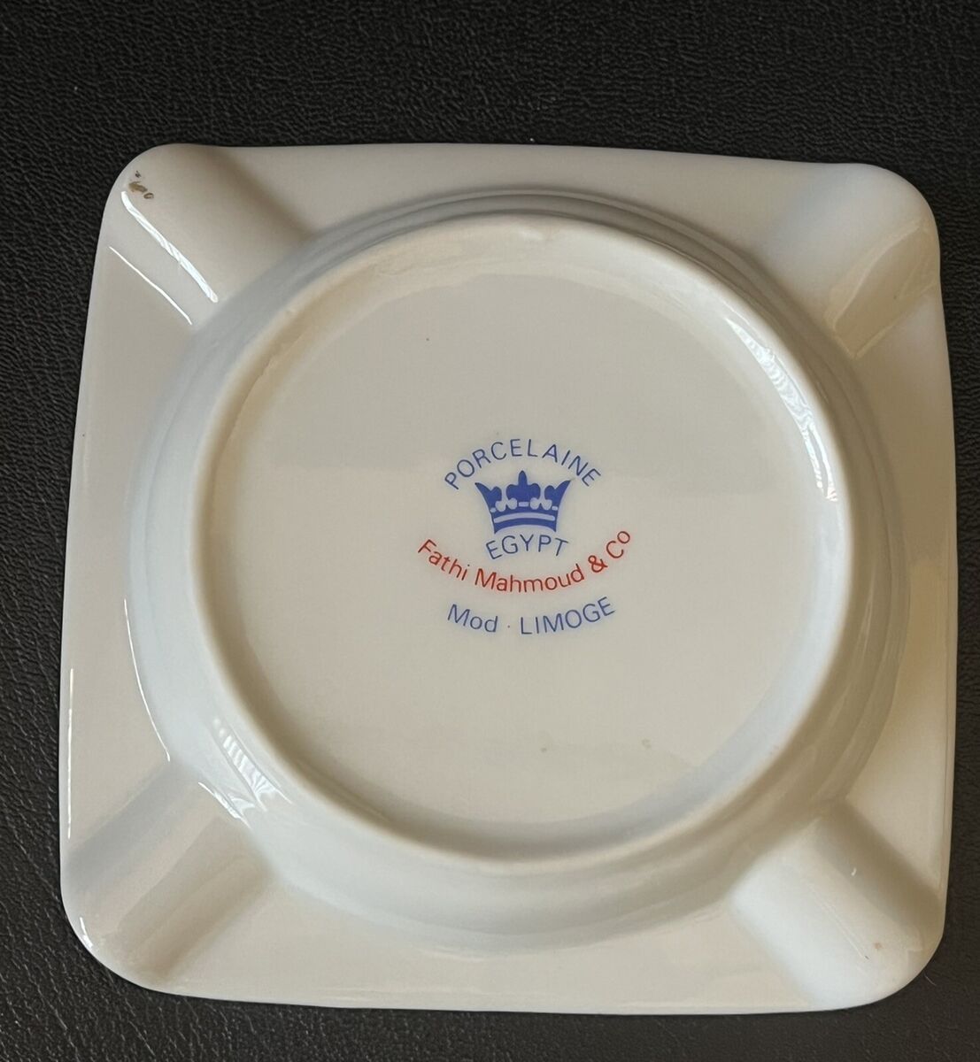 Fathi Mahmoud & Co. Limoge KING TUT Porcelaine Ashtray EQYPT Fathi Mahmoud & Co. Limoge KING TUT Porcelaine Ashtray EQYPT