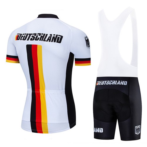 Pro Cycling Jersey Bib Shorts Kits Short Sleeve Biking Shirt Pad Shorts Set - Picture 2 of 14