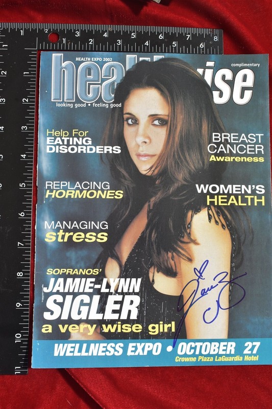 JAMIE-LYNN SIGLER sopranos IN PERSON signed autograph photo Magazine cover