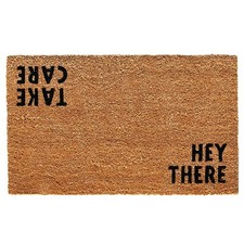 Calloway Mills 100511729 Hey There Doormat, 17" x 29", Natural/Black 17" x 29"